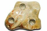 Polished Polychrome Jasper Candle Holder - Madagascar #362029-1